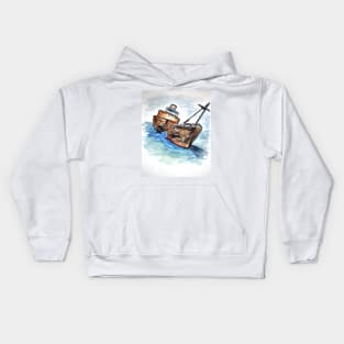 Wrecked Shipper Kids Hoodie